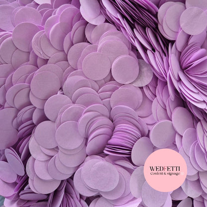 Circles Large 2.5cm Biodegradable - Lavender
