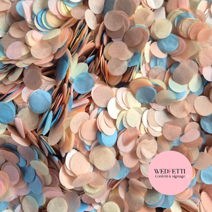 Slow falling paper Confetti - Dusty Blush Rose Gold