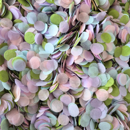 Slow falling paper Confetti - Pastel Sage