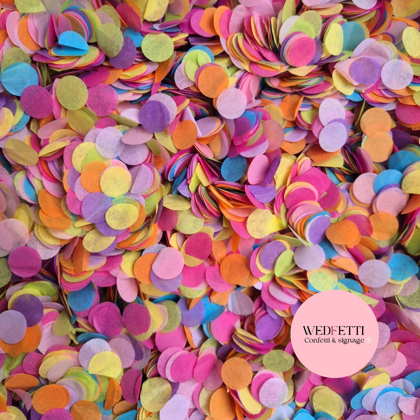 Slow falling paper Confetti - Summer Party Mix Lavender Pink
