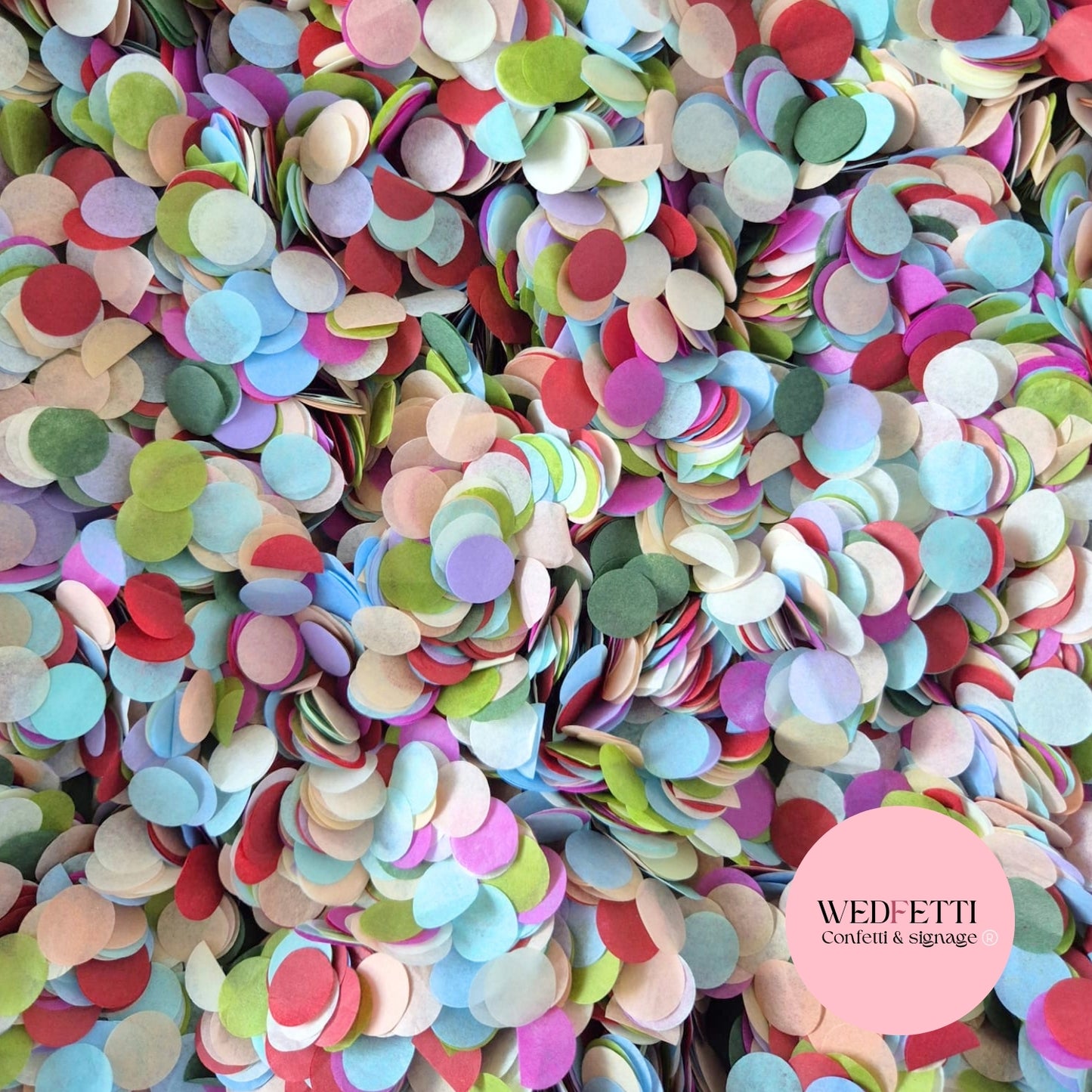 Slow falling paper Confetti - Neutral Party Mix Red Grape Forest