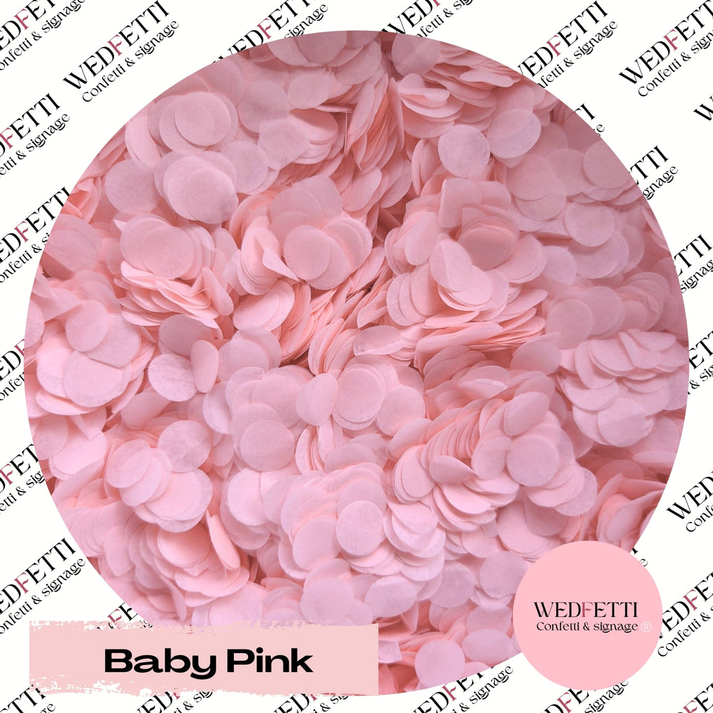Slow falling paper Confetti - Baby Pink