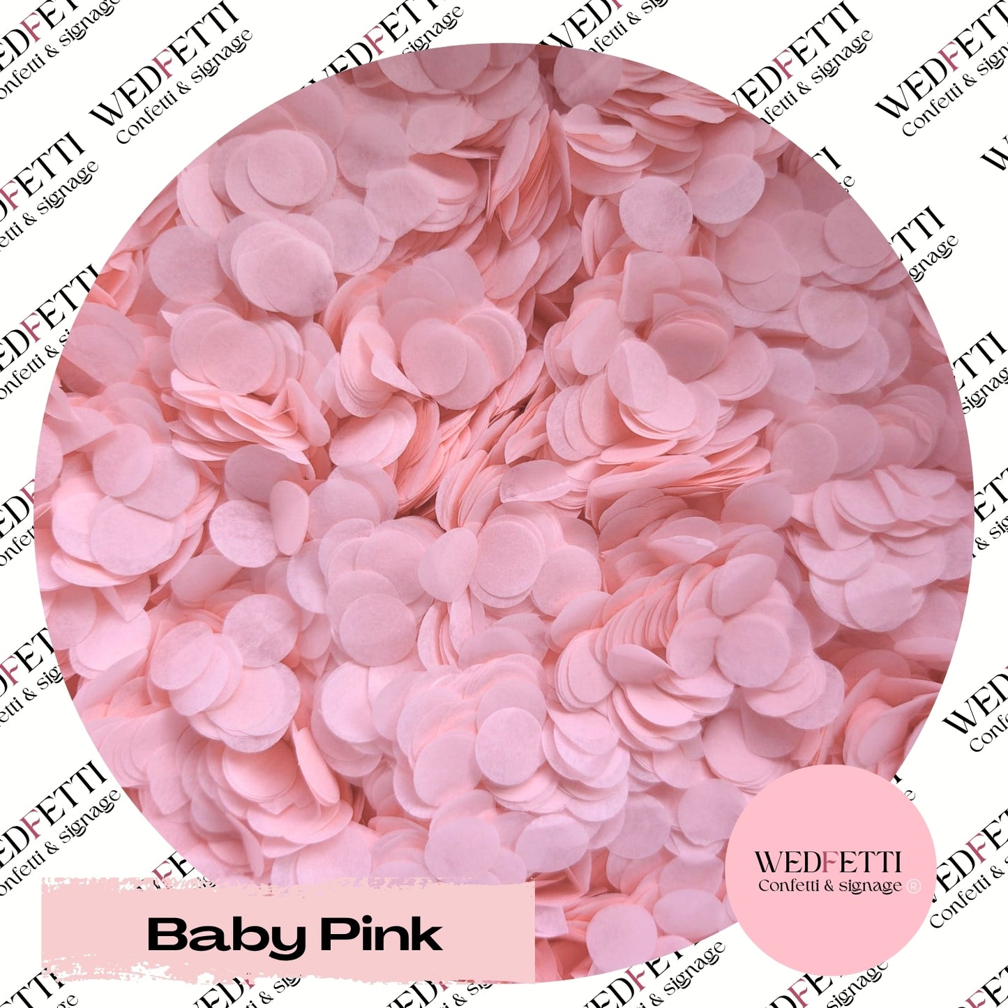 Slow falling paper Confetti - Baby Pink