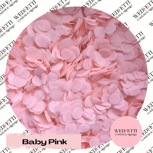 Slow falling paper Confetti - Baby Pink