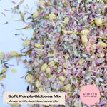 Petal Confetti Soft Purple Globosa mix