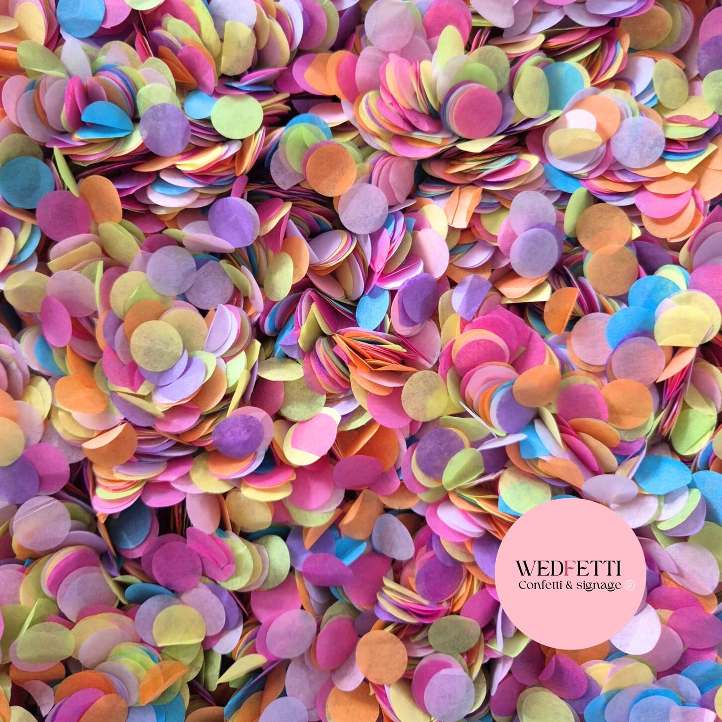 Slow falling paper Confetti - Summer Party Mix Lavender Pink