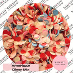 Slow falling paper Confetti - American Diner Mix