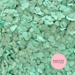 Paper Confetti hearts 1.5cm - Mint