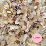 Slow falling paper Confetti - Ivory Chocolate