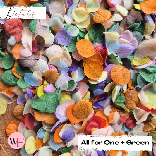 Snow Petal Confetti® - All For one Mix + Green