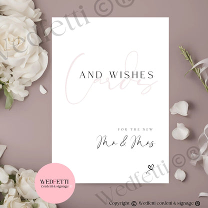 Cards & wishes Mr & Mrs WedFetti