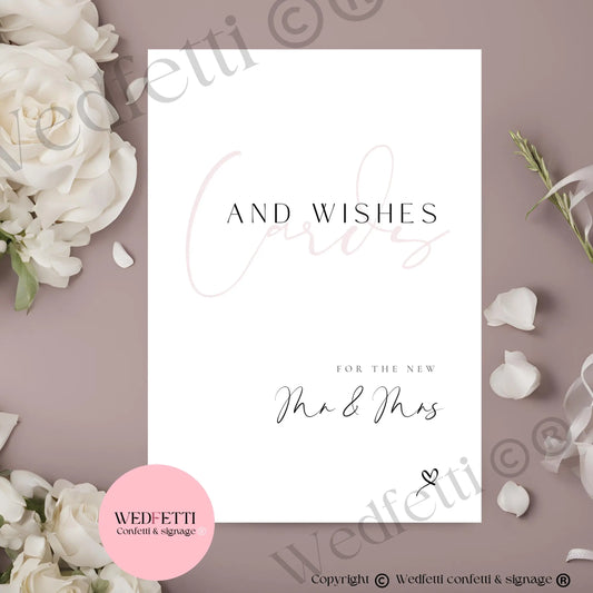 Cards & wishes Mr & Mrs WedFetti