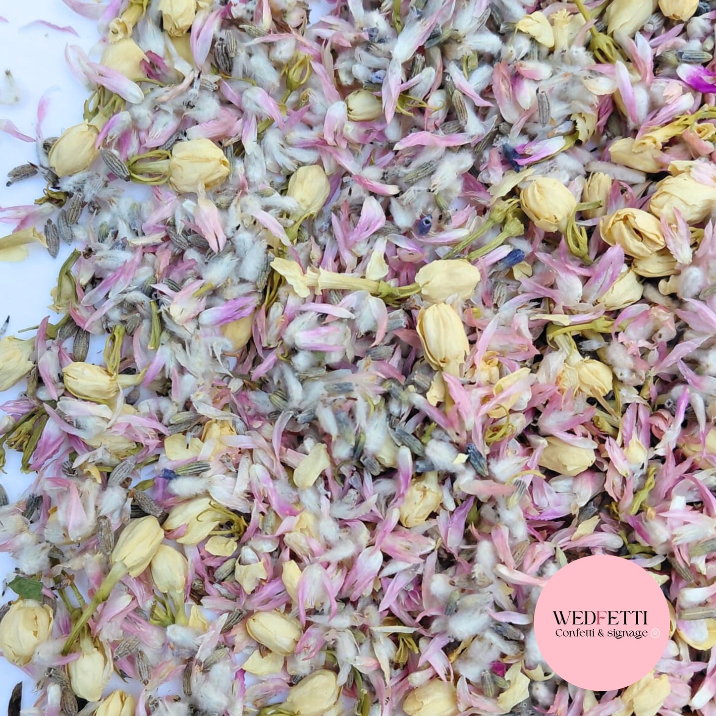 Petal Confetti Soft Purple Globosa mix