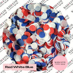 Slow falling paper Confetti - Red White Blue