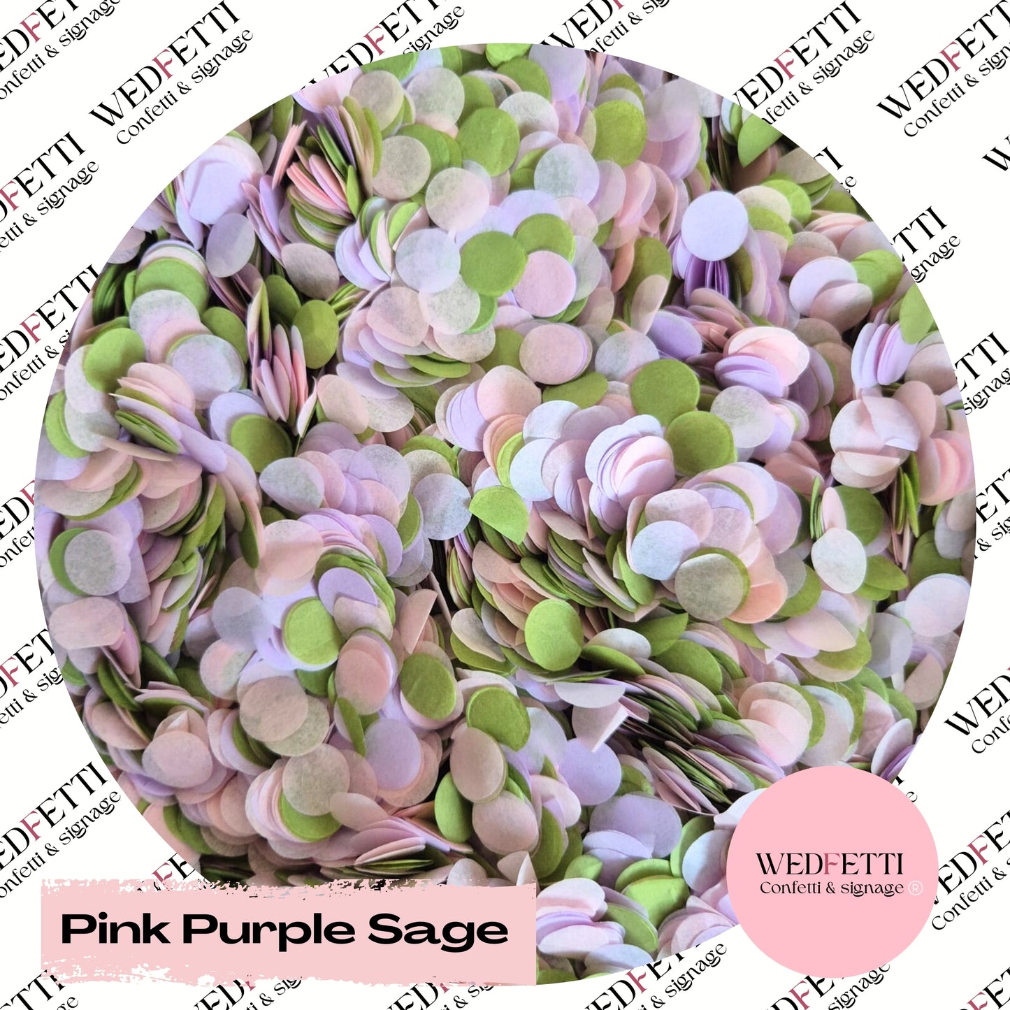 Slow falling paper Confetti - Pink Purple Sage
