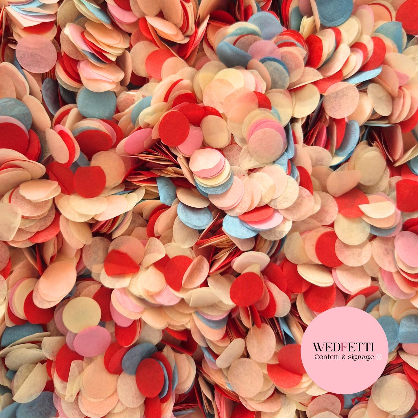 Slow falling paper Confetti - American Diner Mix