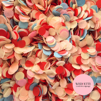 Slow falling paper Confetti - American Diner Mix