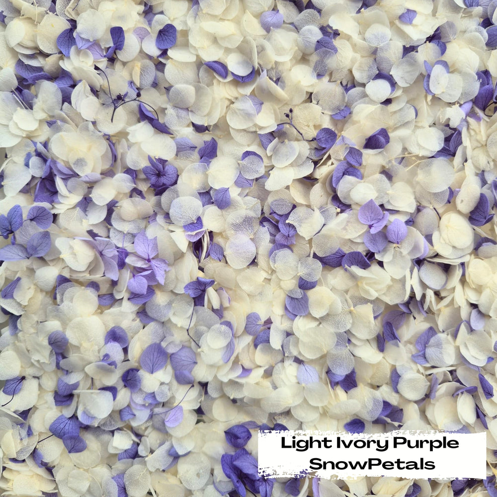 Snow Petal Confetti® - Snow Petals - Light Ivory Purple