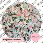 Biodegradable paper Confetti - Sage Rose Blush