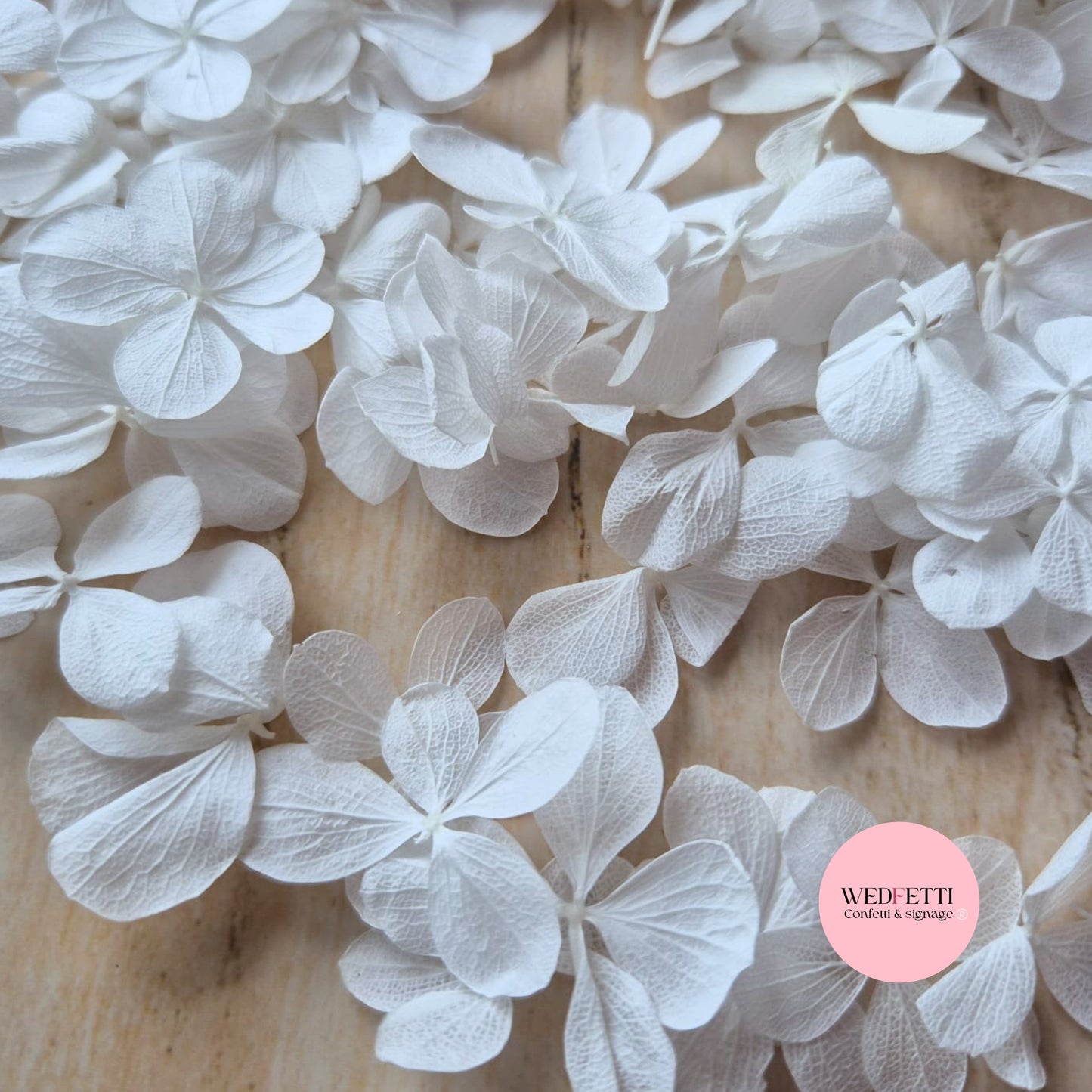 Pure White FlutterFly Petal Confetti