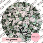Slow falling paper Confetti - Sage mix