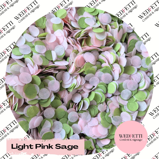 Slow falling paper Confetti - Light Pink Sage