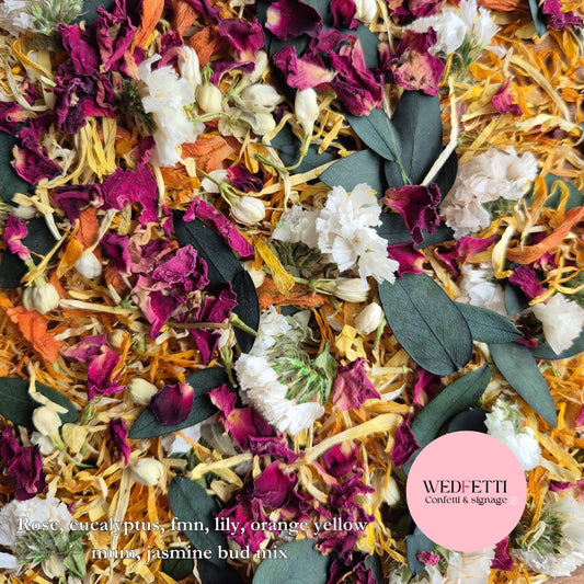 Petals - Rose, Lily, Mum, Eucalyptus mix