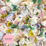 Petal Confetti hydrangea - Light Ivory Dusty Blue lemon 2 green blush