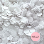 Circles Large 2.5cm Biodegradable - Wedding White