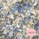 Ivory & Dusty Blue Hydrangea petals