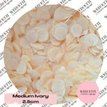 Circles Large 2.5cm Biodegradable - Medium Ivory