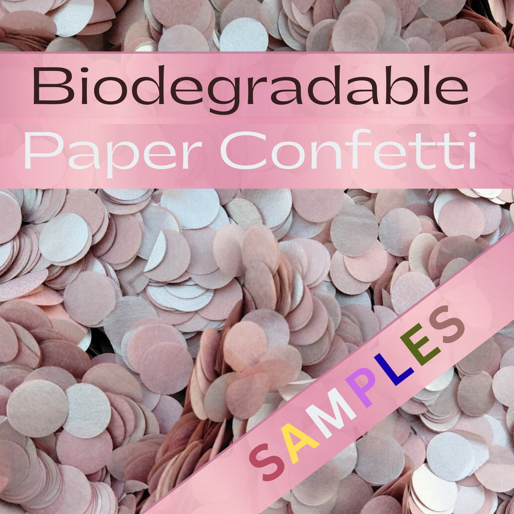 Biodegradable Paper Confetti Samples