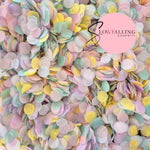 Slow falling paper Confetti - Pastel Party + White