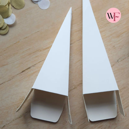 DIY closed paper confetti cones