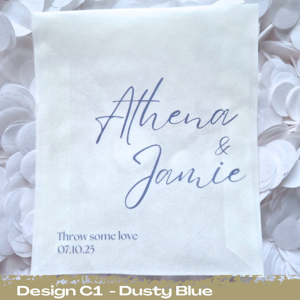 Confetti Packets Biodegradable - C1 Dusty Blue