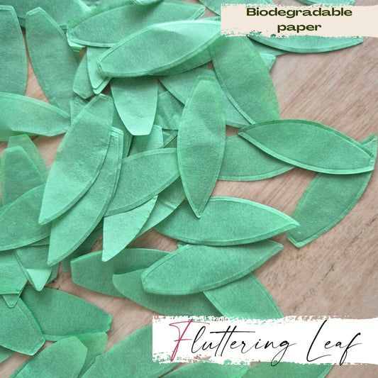 Flutter Leaf - Biodegradable leaf shaped confetti - Green