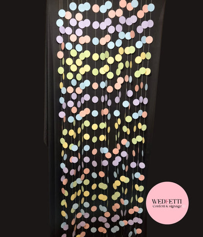 Paper Confetti Curtain - Pastel Party