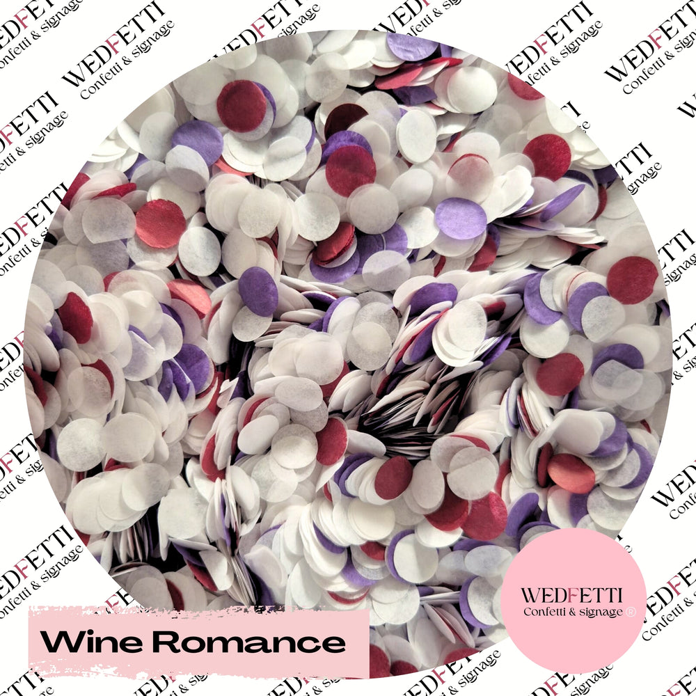 Slow falling paper Confetti - Wine Romance