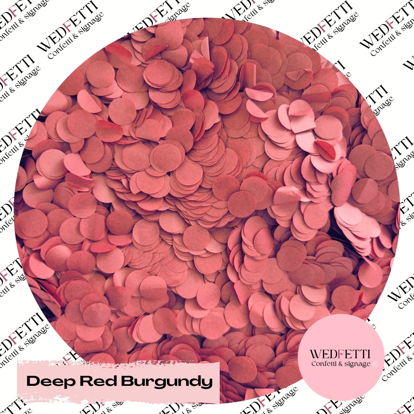 Slow falling paper Confetti - Deep Red Burgundy