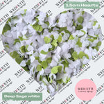 Paper Confetti hearts 1.5cm - Deep Sage White