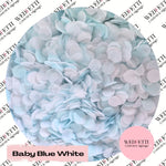 Slow falling paper Confetti - Baby Blue White