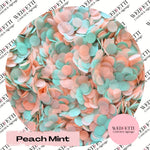 Slow falling paper Confetti - Peach Mint
