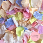Rose Petals - Soft Pastel Blue White