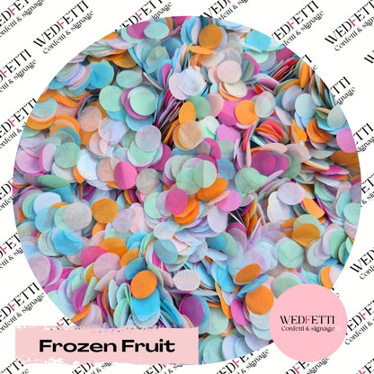 Slow falling paper Confetti - Frozen Fruit