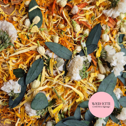 Petals - Orange Lily, Mum Eucalyptus Mix