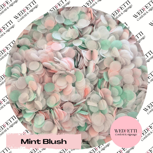 Slow falling paper Confetti - Mint Blush