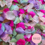 Petal Confetti hydrangea - Sage Pink Hydrangea mix Purple Fuschia