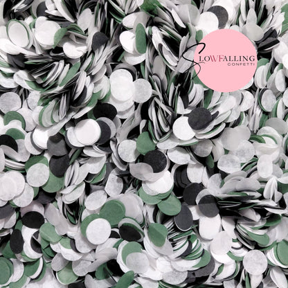 Slow falling paper Confetti - Forest Black