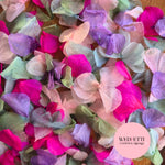 Petal Confetti hydrangea - Sage Pink Hydrangea mix Purple Fuschia