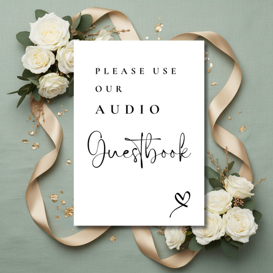 Audio guestbook sign - Lucia black